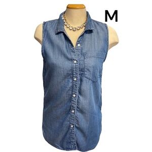 COPY - SNEAK PEEK Size Medium Sleeveless Button-up Top or Vest